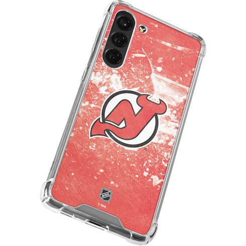 NHL New Jersey Devils Frozen Galaxy S24 FE Clear Case