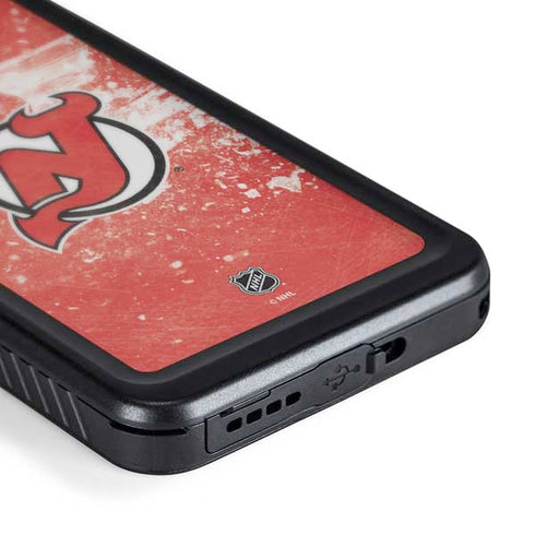 NHL New Jersey Devils Frozen Galaxy S24 Plus Waterproof Case