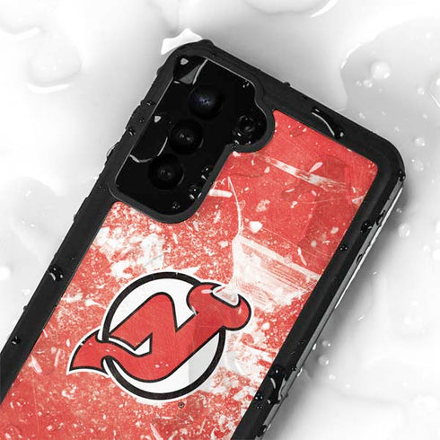 NHL New Jersey Devils Frozen Galaxy S24 Plus Waterproof Case