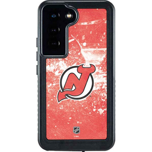 NHL New Jersey Devils Frozen Galaxy S24 Waterproof Case