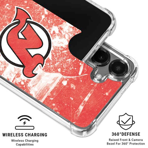 NHL New Jersey Devils Frozen Galaxy S26 Plus Clear Case