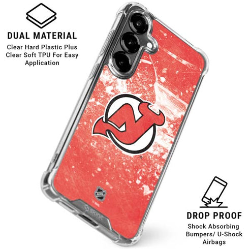 NHL New Jersey Devils Frozen Galaxy S26 Plus Clear Case