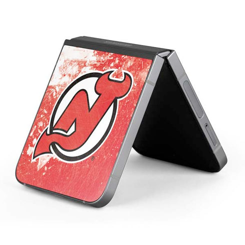 NHL New Jersey Devils Frozen Galaxy Z Flip6 Skin