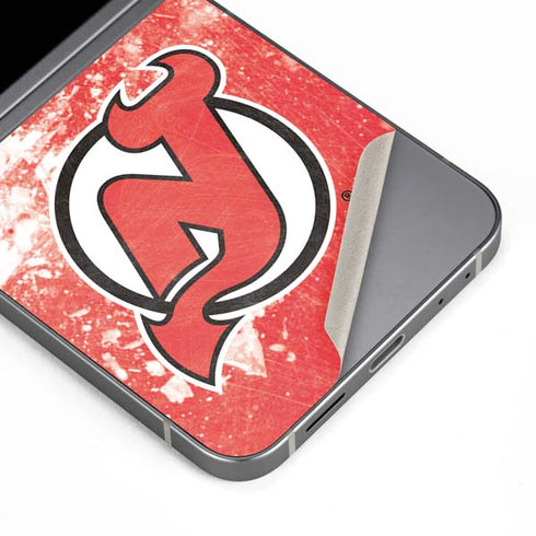 NHL New Jersey Devils Frozen Galaxy Z Flip6 Skin