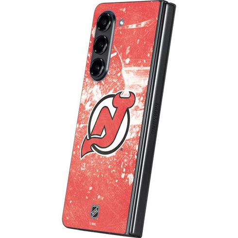 NHL New Jersey Devils Frozen Galaxy Z Fold5 5G Skin