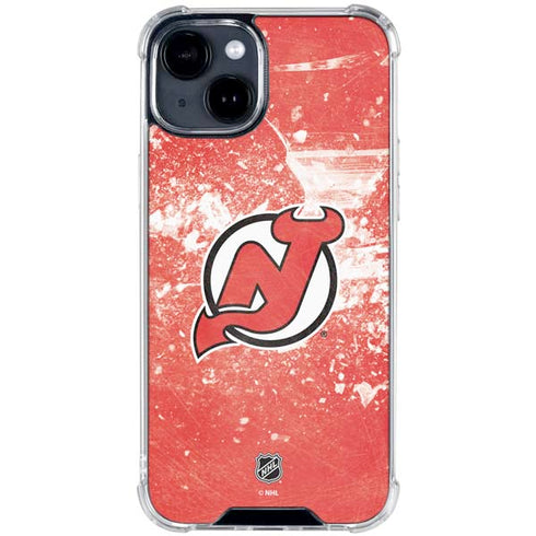 NHL New Jersey Devils Frozen iPhone 15 Clear Case
