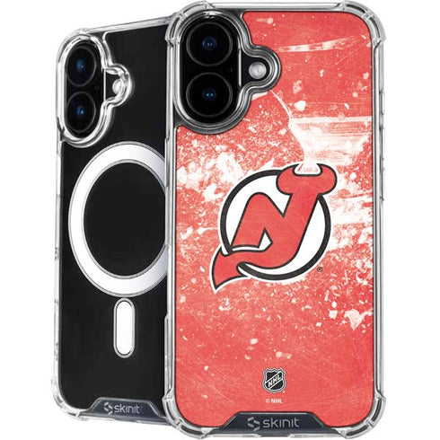 NHL New Jersey Devils Frozen iPhone 16 MagSafe Case