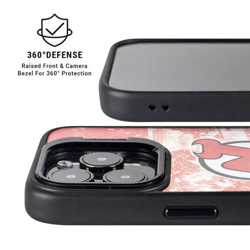 NHL New Jersey Devils Frozen iPhone 16 Pro Max Kickstand Case