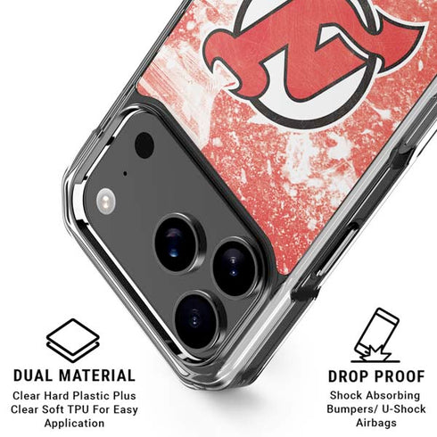 NHL New Jersey Devils Frozen iPhone 18 Pro Clear Case