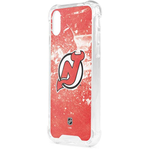NHL New Jersey Devils Frozen iPhone XS Clear Case