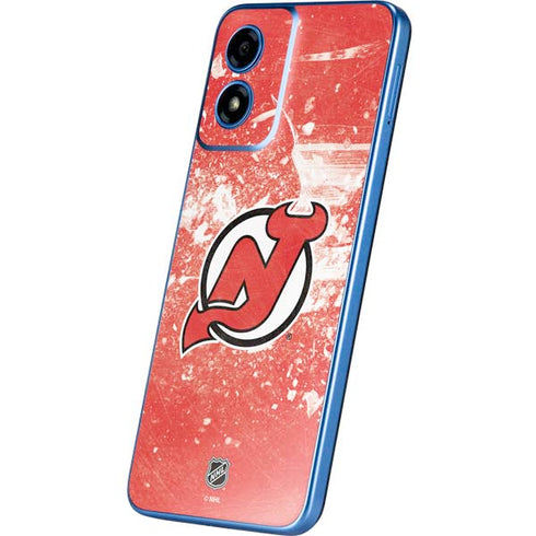 NHL New Jersey Devils Frozen Moto G Play 4G (2024) Skin