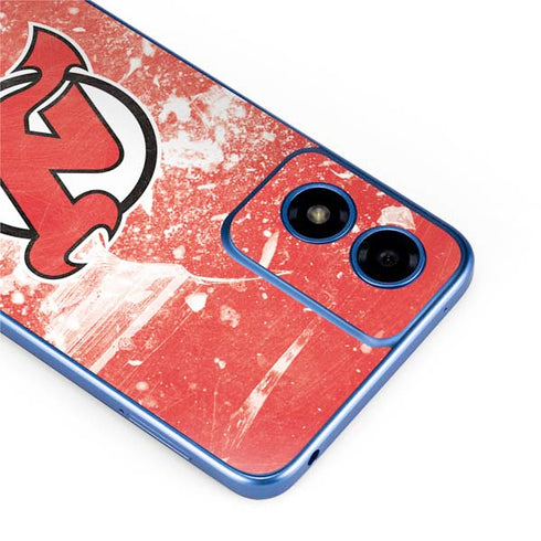 NHL New Jersey Devils Frozen Moto G Play 4G (2024) Skin