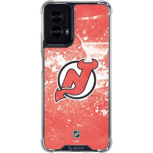 NHL New Jersey Devils Frozen Moto G Power 5G (2024) Clear Case