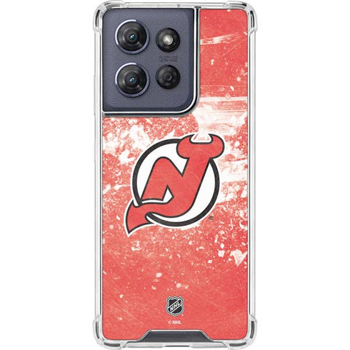NHL New Jersey Devils Frozen Moto G Power 5G (2025) Clear Case