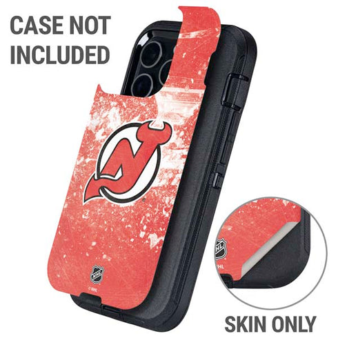 NHL New Jersey Devils Frozen Otterbox Defender iPhone Skin