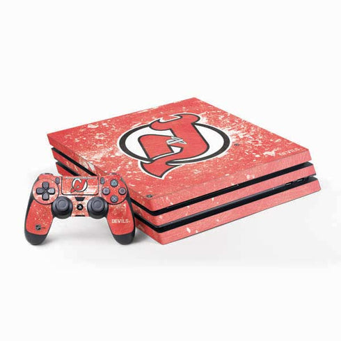 NHL New Jersey Devils Frozen PlayStation PS4 Skins
