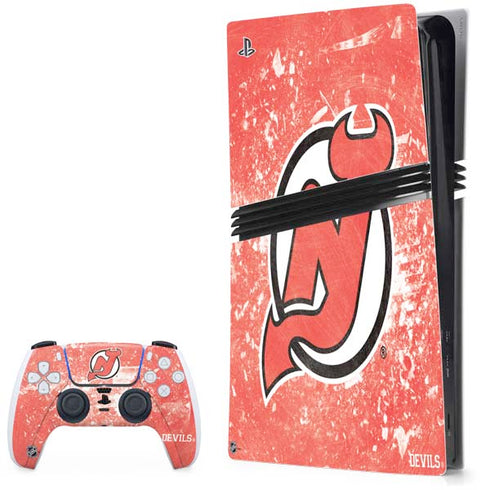 NHL New Jersey Devils Frozen PlayStation PS5 Skins