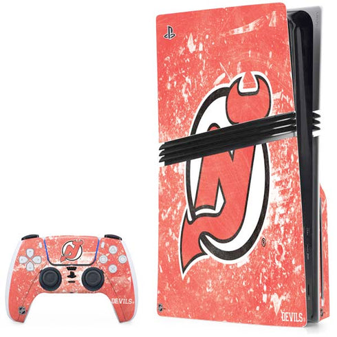 NHL New Jersey Devils Frozen PlayStation PS5 Skins