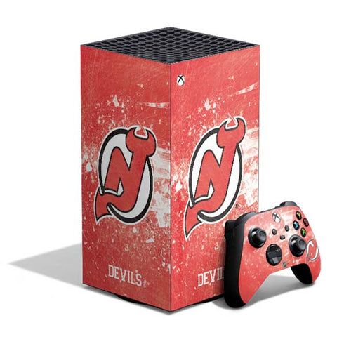 NHL New Jersey Devils Frozen XBox Series X Digital Edition Bundle Skin