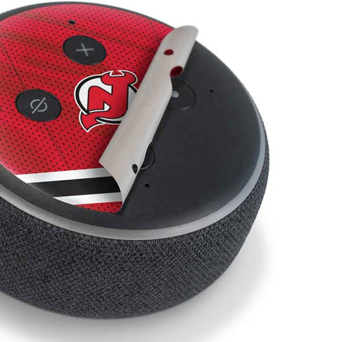 NHL New Jersey Devils Home Jersey Amazon Echo Dot Skin