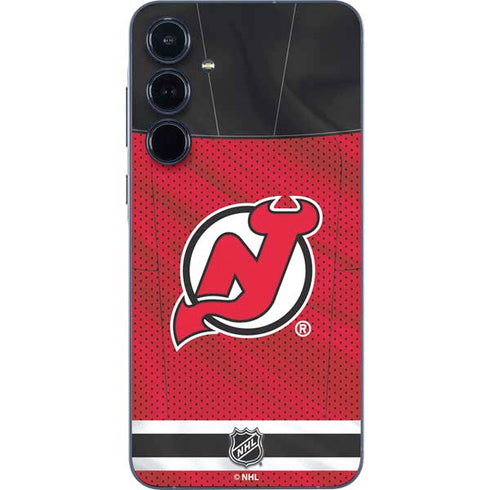 NHL New Jersey Devils Home Jersey Galaxy A35 5G Skin