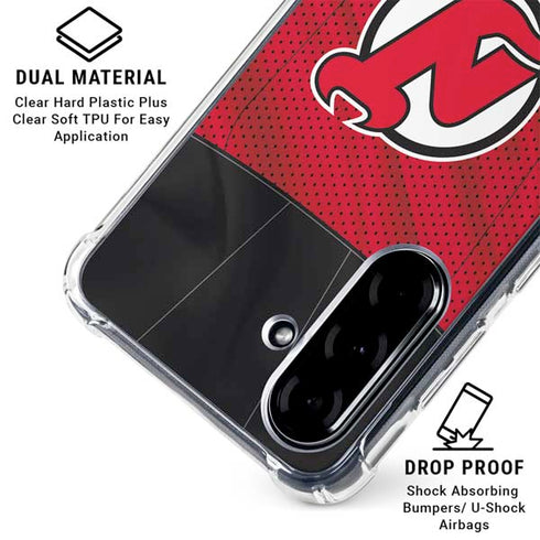 NHL New Jersey Devils Home Jersey Galaxy A36 5G Clear Case