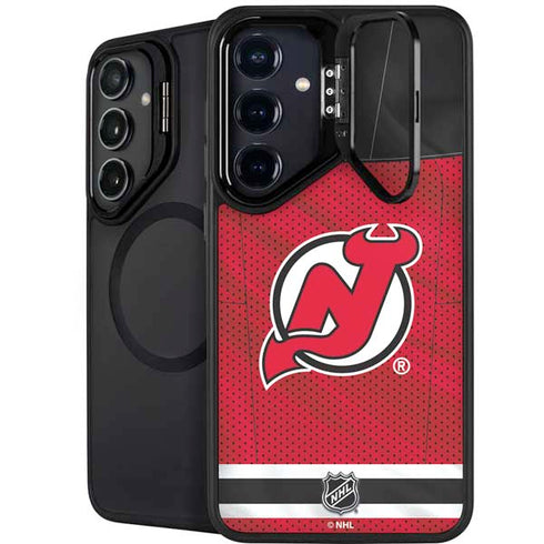 NHL New Jersey Devils Home Jersey Galaxy S24 Plus Kickstand Case