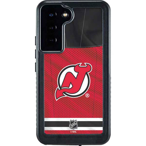 NHL New Jersey Devils Home Jersey Galaxy S24 Plus Waterproof Case
