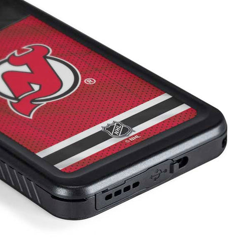 NHL New Jersey Devils Home Jersey Galaxy S24 Plus Waterproof Case