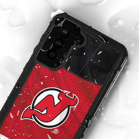 NHL New Jersey Devils Home Jersey Galaxy S24 Plus Waterproof Case