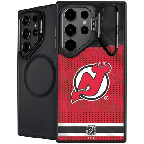 NHL New Jersey Devils Home Jersey Galaxy S25 Ultra Kickstand Case