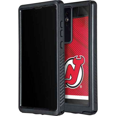 NHL New Jersey Devils Home Jersey Galaxy S24 Ultra Waterproof Case