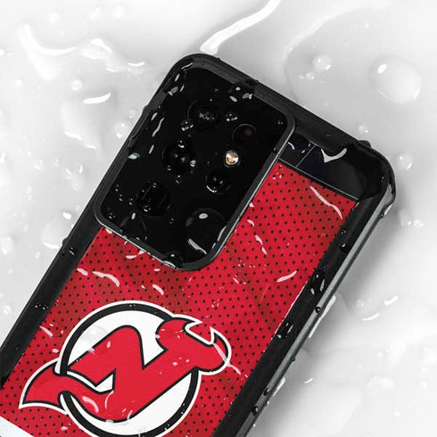 NHL New Jersey Devils Home Jersey Galaxy S24 Ultra Waterproof Case