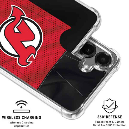 NHL New Jersey Devils Home Jersey Galaxy S26 Clear Case