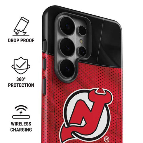 NHL New Jersey Devils Home Jersey Galaxy S26 Ultra Impact Case