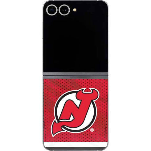 NHL New Jersey Devils Home Jersey Galaxy Z Flip6 Skin