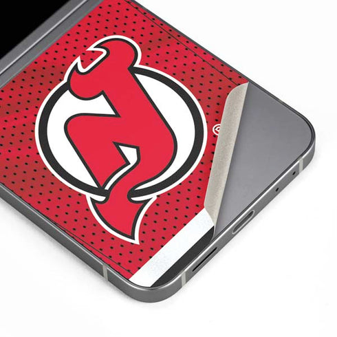 NHL New Jersey Devils Home Jersey Galaxy Z Flip6 Skin