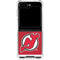NHL New Jersey Devils Home Jersey Galaxy Z Flip6 Clear Case