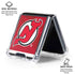 NHL New Jersey Devils Home Jersey Galaxy Z Flip7 Clear Case