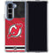 NHL New Jersey Devils Home Jersey Galaxy Z Fold5 5G Clear Case