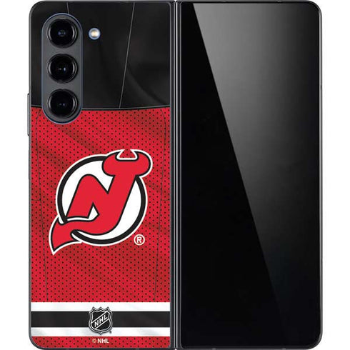 NHL New Jersey Devils Home Jersey Galaxy Z Fold5 5G Skin