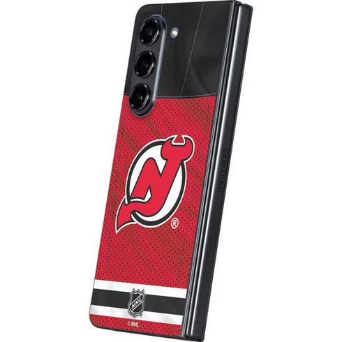 NHL New Jersey Devils Home Jersey Galaxy Z Fold5 5G Skin