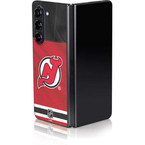 NHL New Jersey Devils Home Jersey Galaxy Z Fold5 5G Skin