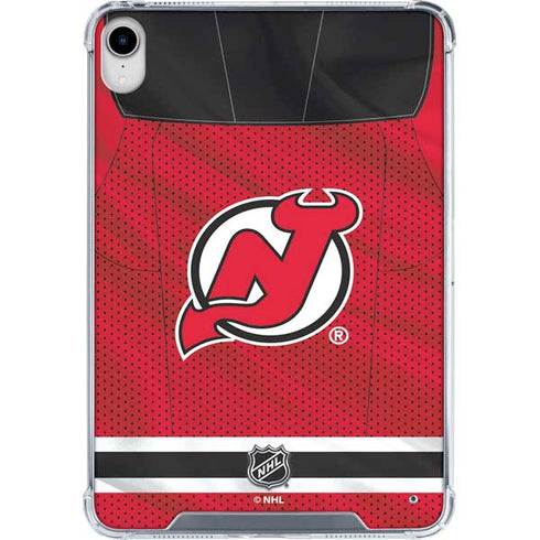 NHL New Jersey Devils Home Jersey iPad 11th Gen (2025) Clear Case