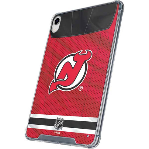 NHL New Jersey Devils Home Jersey iPad 11th Gen (2025) Clear Case