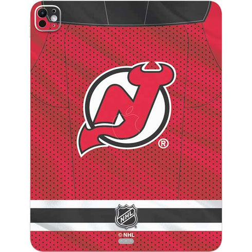 NHL New Jersey Devils Home Jersey iPad Pro 13in M4 (2024) Skin