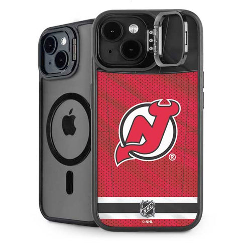 NHL New Jersey Devils Home Jersey iPhone 14 Plus Kickstand Case