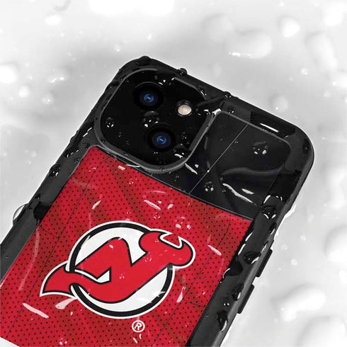 NHL New Jersey Devils Home Jersey iPhone 15 Plus Waterproof Case