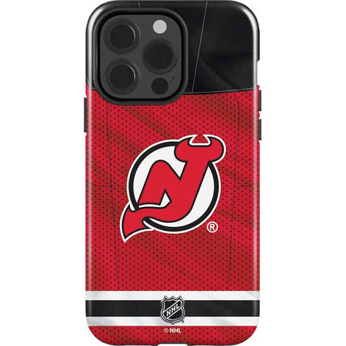 NHL New Jersey Devils Home Jersey iPhone 15 Pro Impact Case