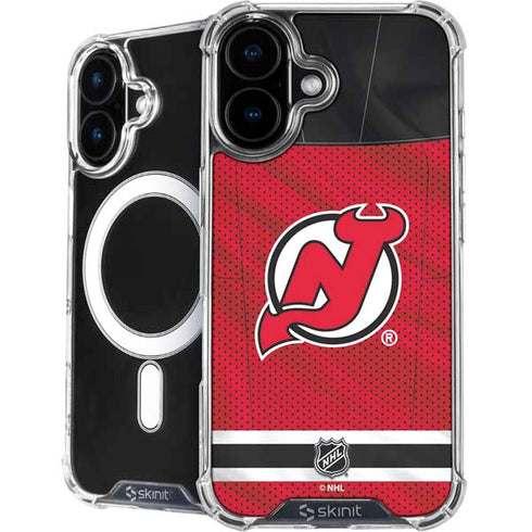 NHL New Jersey Devils Home Jersey iPhone 16 MagSafe Case